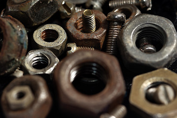 Image showing Rusty screws
