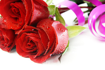 Image showing Roses and water