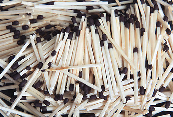 Image showing Pattern of the wooden matches