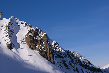 Image showing Winter mountain slope