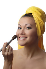 Image showing Smiling makeup