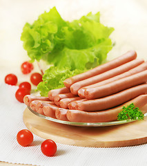 Image showing fresh sausages