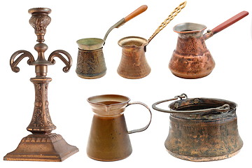 Image showing collection of brass objects