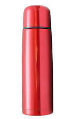 Image showing isolated red thermos