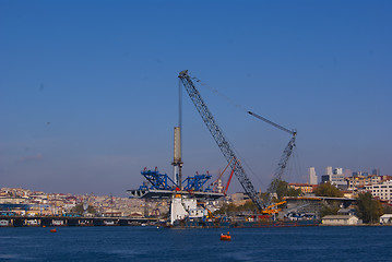 Image showing Construction on Bosporus