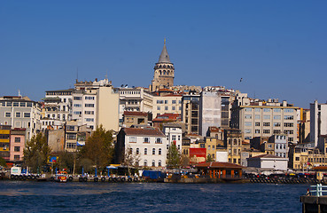 Image showing Istanbul street next to Bosporus