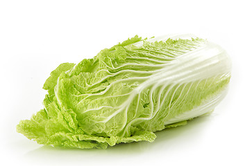 Image showing fresh lettuce head on white background