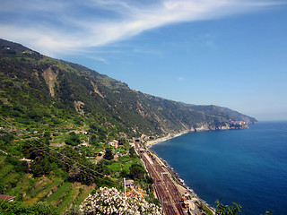 Image showing Railroad Station on Italian Coast