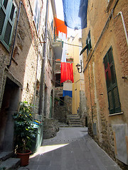 Image showing Village in Liguria on Italian Coast