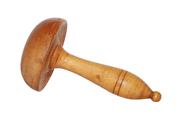 Image showing Antique wooden darning mushroom