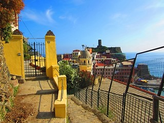 Image showing Village on Italian coast