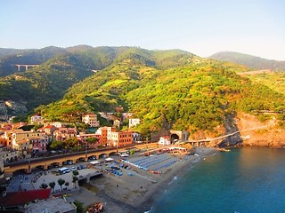 Image showing Village on Italian coast