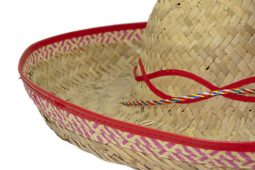 Image showing Detail of a wide-brimmed sombrero