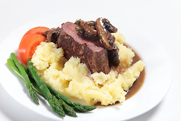 Image showing Chateaubriand and mash