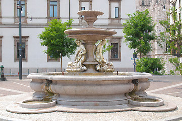 Image showing Piermarini Fountain, Milan