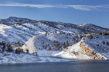 Image showing mountain lake in winter