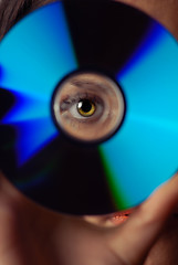 Image showing Eye and compact disk