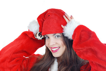 Image showing Smiling beautiful Santa