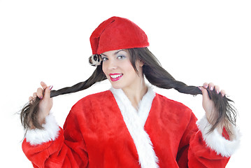 Image showing Santa with long hair