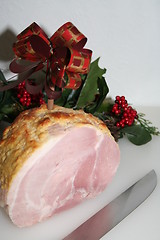 Image showing Christmas ham