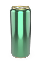 Image showing Green beer can