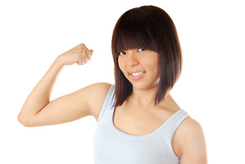 Image showing Strong lady