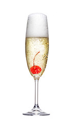 Image showing glass of champagne