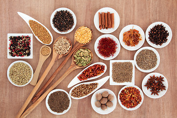 Image showing Spice and Herb Selection