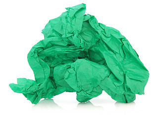 Image showing Green Tissue Paper