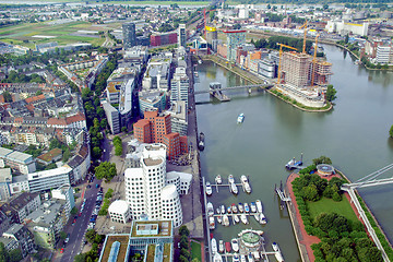 Image showing Duesseldorf mediahafen harbour