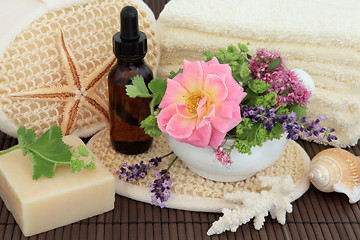 Image showing Flower and Herb Spa