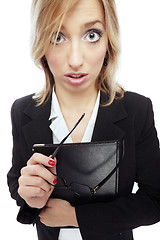 Image showing Crazy businesswoman