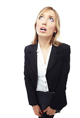 Image showing Distorted businesswoman