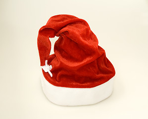 Image showing Red Santa Claus hat 