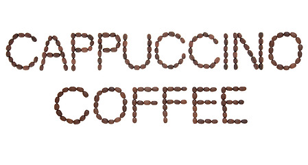 Image showing Cappuccino Coffee Sign