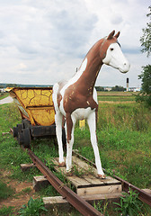 Image showing Monument horse who worked at the mine