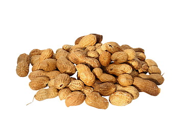 Image showing peanuts on white