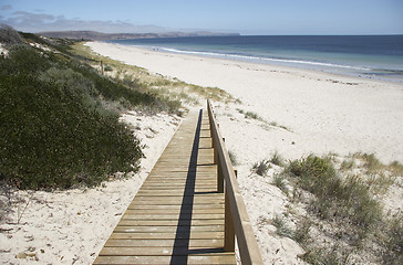 Image showing Ramp to Beach