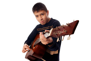 Image showing Young guitarist