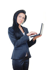 Image showing Businesswoman with laptop