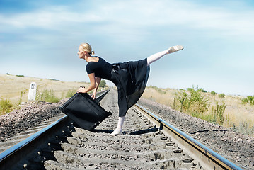 Image showing Travelling of ballet dancer