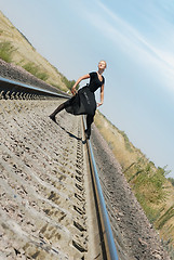 Image showing Posing of ballet dancer