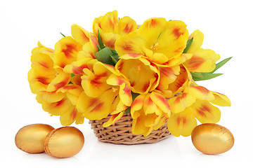 Image showing Easter Flower Basket