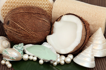 Image showing Coconut Spa Products