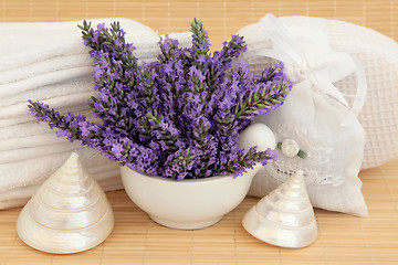 Image showing Lavender Flower Spa