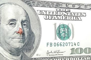 Image showing Nose for money