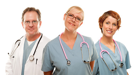 Image showing Group of Doctors or Nurses on a White Background