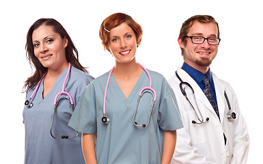 Image showing Group of Smiling Male and Female Doctors or Nurses
