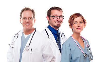 Image showing Group of Doctors or Nurses on a White Background