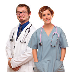 Image showing Group of Doctors or Nurses on a White Background